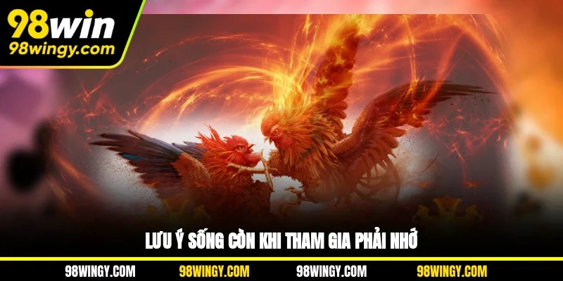 Lưu ý sống còn khi tham gia phải nhớ